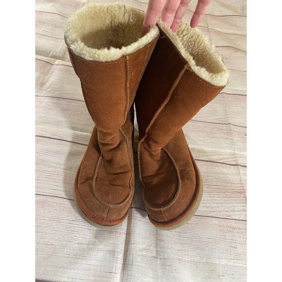 Ugg Australia Women's Brown Sherling Snow Boots - 8 - Picture 3 of 12